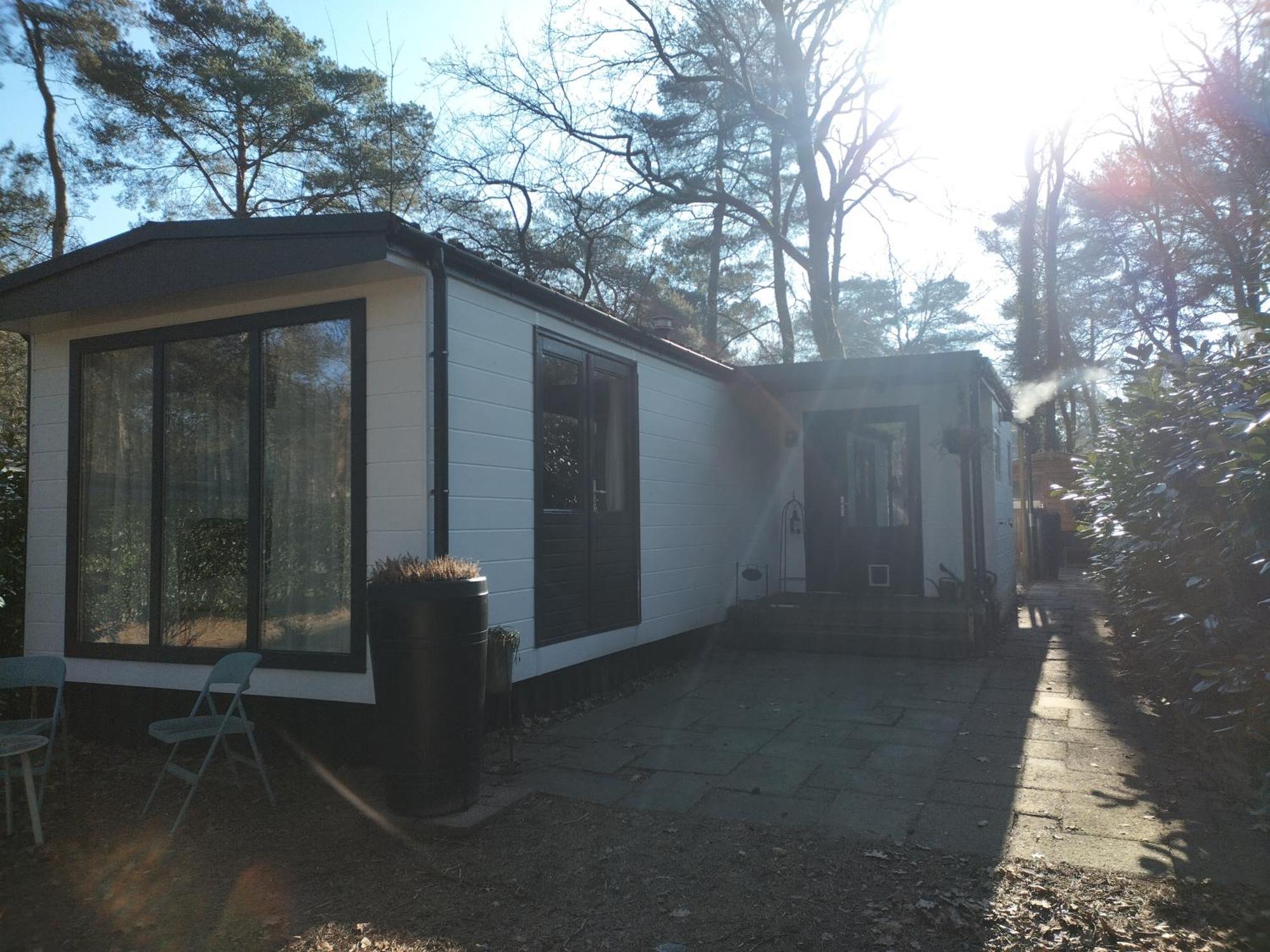 Wulft 47: Sunny 6-Person Chalet with Pool in Forest Campground IJhorst Exterior photo